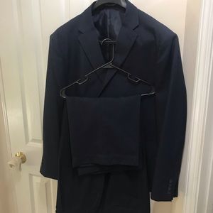 2 piece navy suit